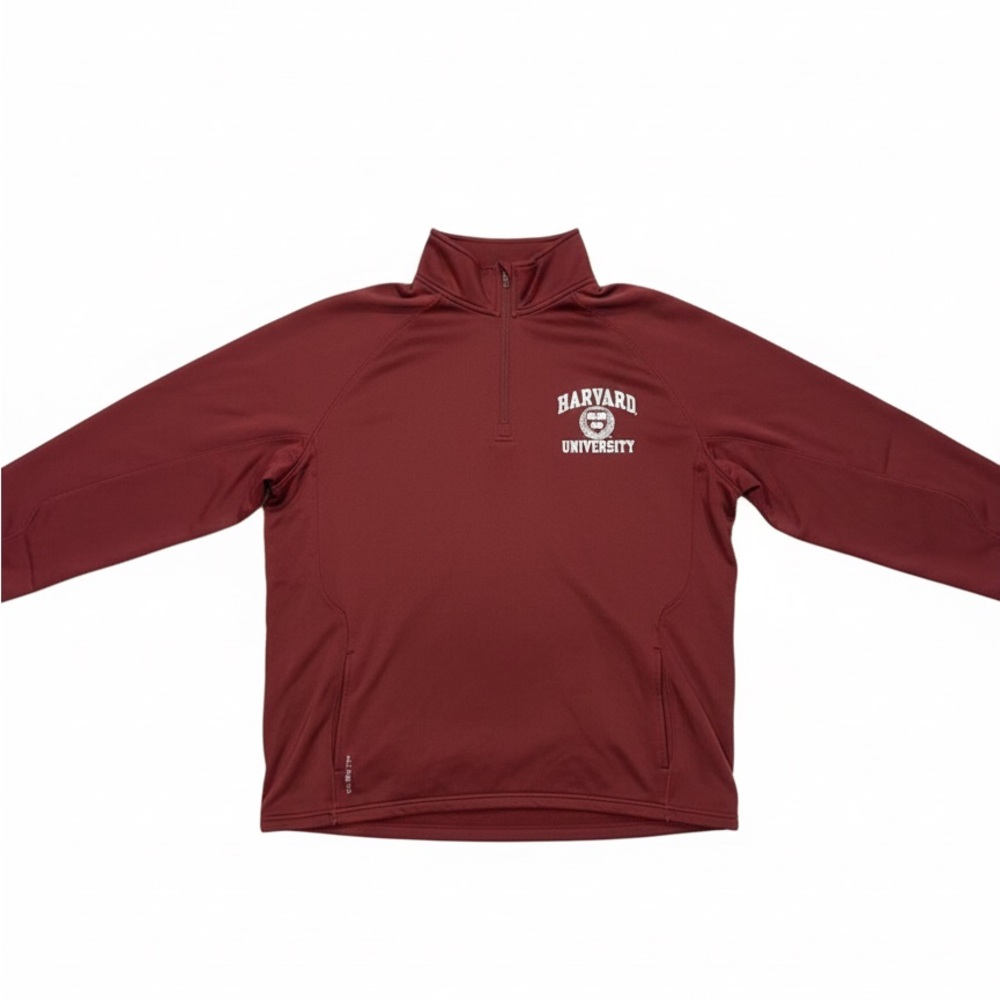 Champion Harvard University Maroon Quarter-Zip Pullover Size Large,